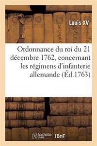 Kirjan kansi "Ordonnance du roi du 21 décembre 1762, concernant les régimens d'infanterie allemande"