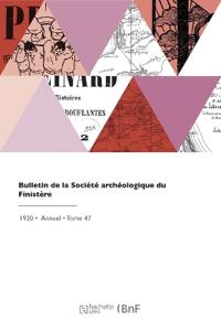 Kirjan kansi "Bulletin de la Société archéologique du Finistère"
