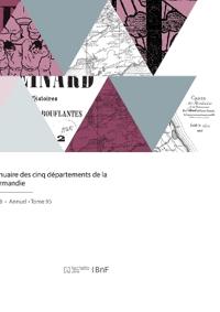 Kirjan kansi "Annuaire des cinq départements de la Normandie"
