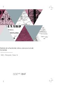 Bokomslag för "Bulletin de la Société des lettres, sciences et arts de la Corrèze"