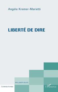 Liberté de dire
