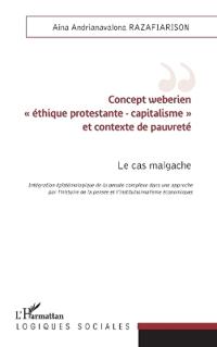 Concept weberien "éthique protestante - capitalisme" et contexte de pauvreté