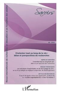 S'orienter tout au long de la vie