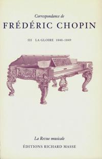 Correspondance de Frédéric Chopin Volume 3