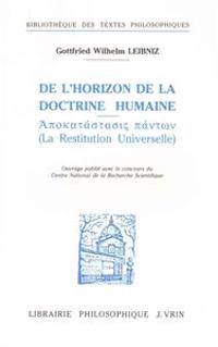 De L'horizon De La Doctrine Humaine