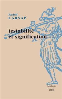 Testabilite et signification
