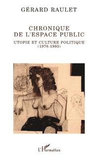 Chronique de l'espace public