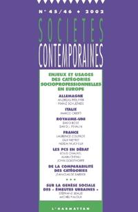 Enjeux et usages des catégories socioprofessionnelles en Europe