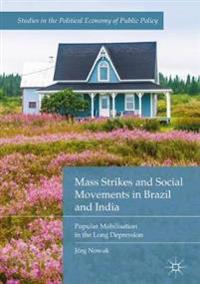 Kirjan kansi "Mass Strikes and Social Movements in Brazil and India"