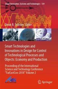 Kirjan kansi "Smart Technologies and Innovations in Design for Control of Technological Processes and Objects: Economy and Production"