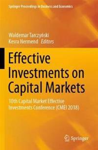 Kirjan kansi "Effective Investments on Capital Markets"