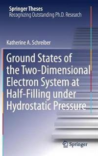 Ground States of the Two-Dimensional Electron System at Half-Filling under Hydrostatic Pressure