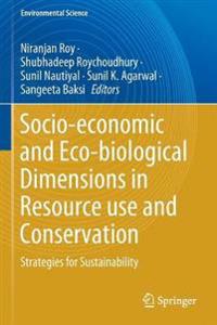 Kirjan kansi "Socio-economic and Eco-biological Dimensions in Resource use and Conservation"