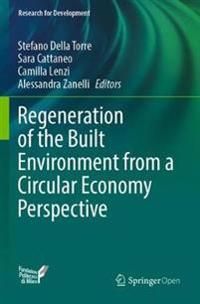 Kirjan kansi "Regeneration of the Built Environment from a Circular Economy Perspective"