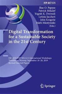 Bokomslag för "Digital Transformation for a Sustainable Society in the 21st Century"