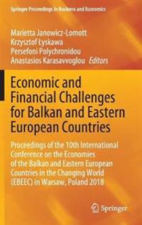 Kirjan kansi "Economic and Financial Challenges for Balkan and Eastern European Countries"
