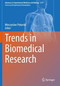 Kirjan kansi "Trends in Biomedical Research"
