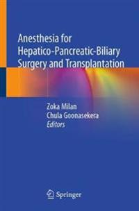 Kirjan kansi "Anesthesia for Hepatico-Pancreatic-Biliary Surgery and Transplantation"
