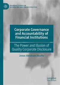 Corporate Governance and Accountability of Financial Institutions