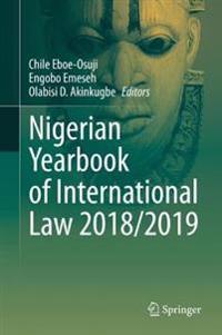 Bokomslag för "Nigerian Yearbook of International Law 2018/2019"