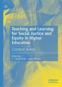 Kirjan kansi "Teaching and Learning for Social Justice and Equity in Higher Education"