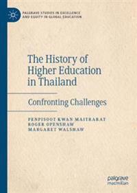 Kirjan kansi "The History of Higher Education in Thailand"
