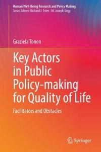 Kirjan kansi "Key Actors in Public Policy-making for Quality of Life"