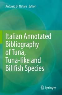 Kirjan kansi "Italian Annotated Bibliography of Tuna, Tuna-like and Billfish Species"