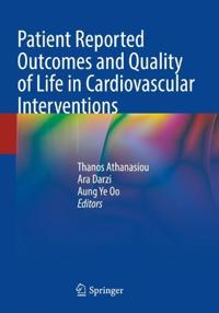 Kirjan kansi "Patient Reported Outcomes and Quality of Life in Cardiovascular Interventions"