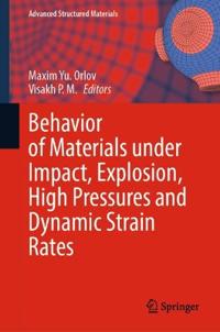Bokomslag for "Behavior of Materials under Impact, Explosion, High Pressures and Dynamic Strain Rates"
