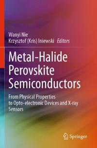 Kirjan kansi "Metal-Halide Perovskite Semiconductors"