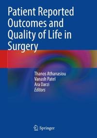 Kirjan kansi "Patient Reported Outcomes and Quality of Life in Surgery"