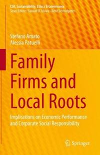Kirjan kansi "Family Firms and Local Roots"