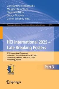 HCI International 2025 – Late Breaking Posters