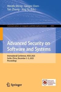 Advanced Security on Software and Systems
