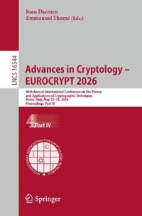 Advances in Cryptology – EUROCRYPT 2026