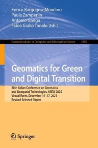 Geomatics for Green and Digital Transition