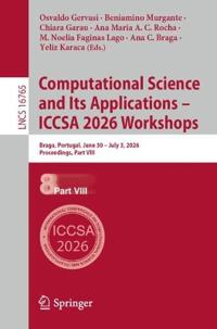 Computational Science and Its Applications – ICCSA 2026 Workshops