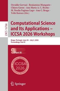 Computational Science and Its Applications – ICCSA 2026 Workshops