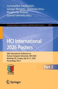 HCI International 2026 Posters