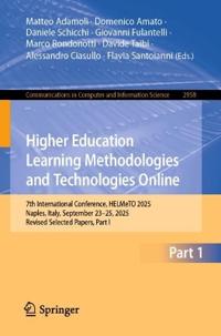 Higher Education Learning Methodologies and Technologies Online