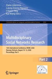 Multidisciplinary Social Networks Research