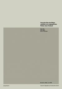 Institut für Baustatik. Versuchsberichte