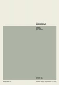 Institut für Baustatik. Versuchsberichte