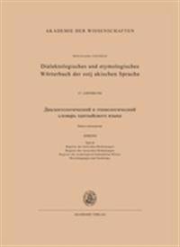 Dialektologisches Und Etymologisches Woeterbuch Der Ostjakischen Sprache