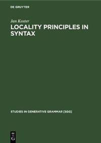 Locality principles in syntax