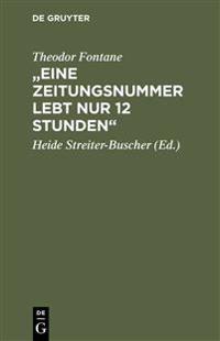 "Eine Zeitungsnummer lebt nur 12 Stunden"