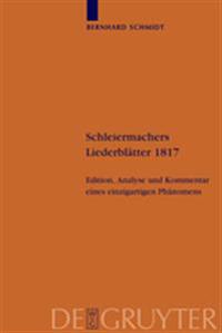 Schleiermachers Liederblätter 1817