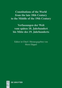 Constitutional Documents of Portugal and Spain 1808–1845