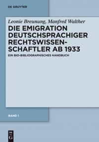 Band 1: Die Emigration nach Europa, Südamerika und Afrika